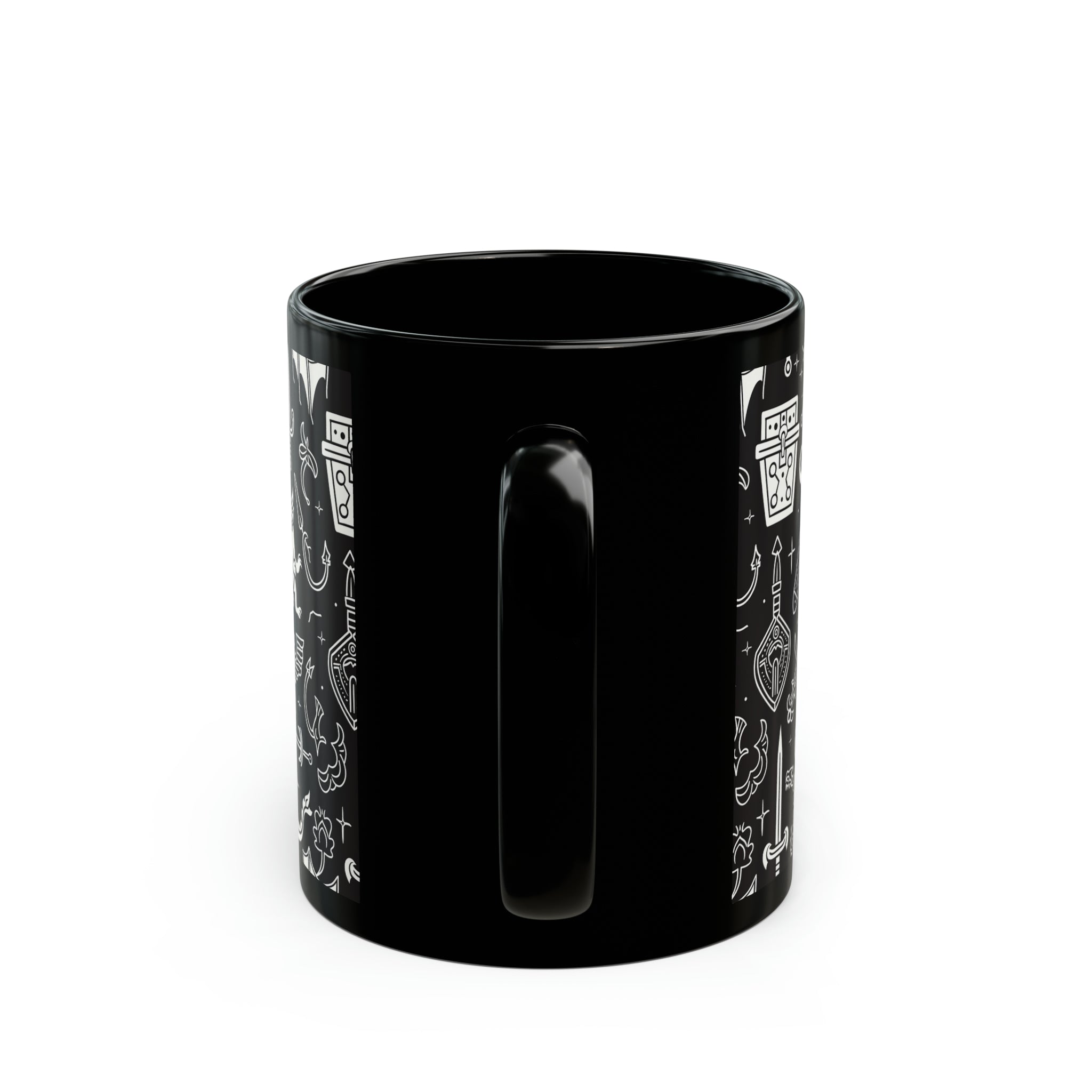 Dragon Treasure Fantasy Mug, 11oz, Gamer Coffee Cup, Fantasy Mug, Mug for Gamers