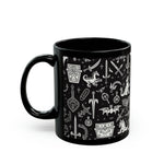 Load image into Gallery viewer, Dragon Treasure Fantasy Mug, 11oz, Gamer Coffee Cup, Fantasy Mug, Mug for Gamers

