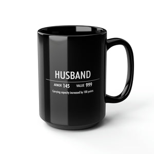 Husband Ceramic Mug 15oz, Gift for Gamers, Nerdy Gift