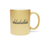 Load image into Gallery viewer, Elvish Coffee Mug, Silver and Gold, 11 oz

