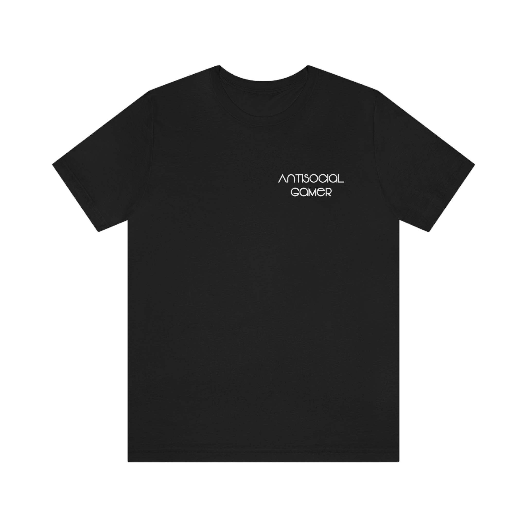 Antisocial Gamer - Small Text Shirt - Gift for Gamers