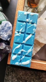 Load image into Gallery viewer, Lavender Blueberry Dumpling Wax Snap Bar - Blueberries, Lavender and Buttery Pastry Scented with Lavender Essential Oil
