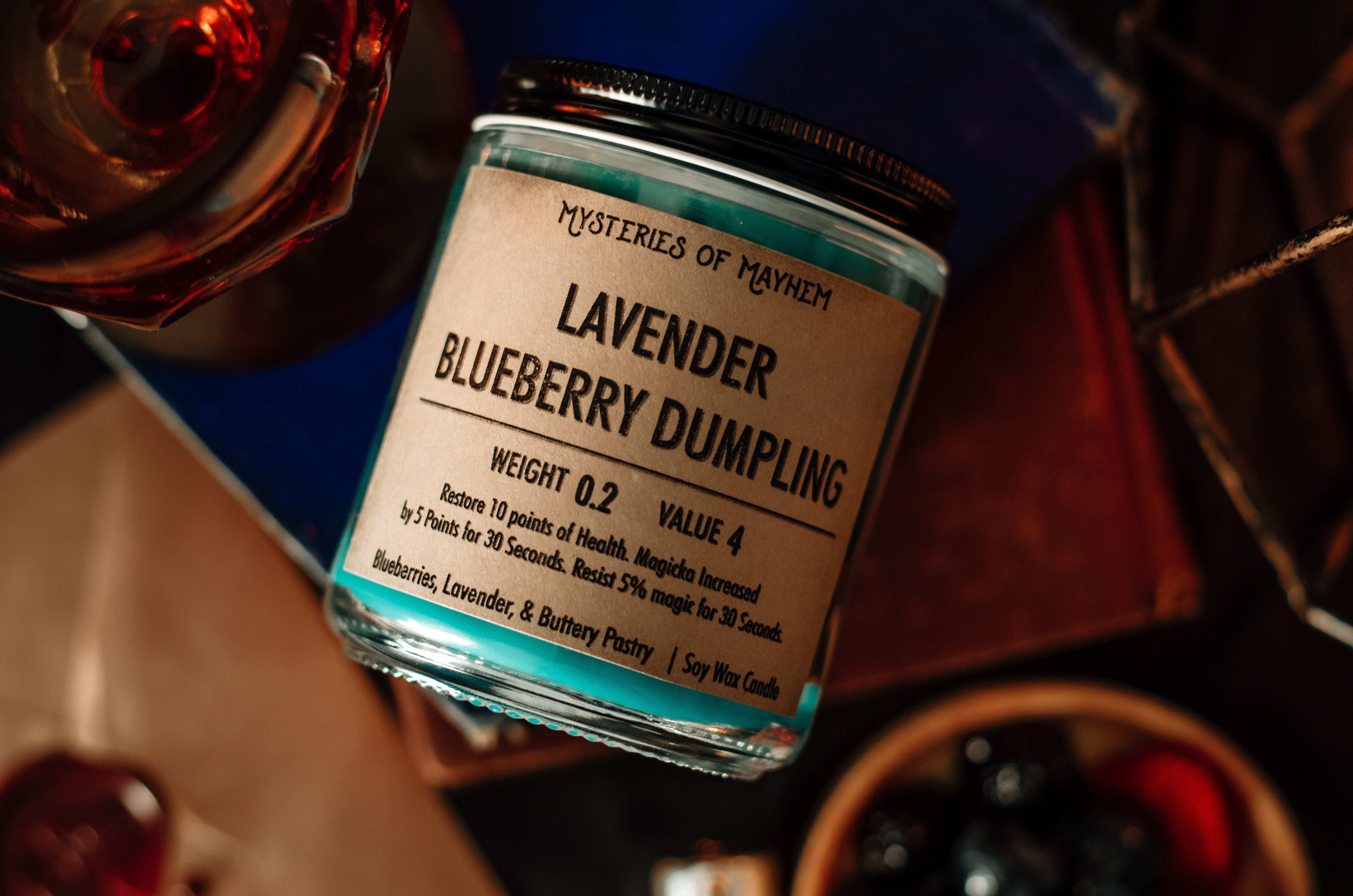 Lavender Blueberry Dumpling - Blueberries, Lavender, and Buttery Pastry Scented with Lavender Essential Oil