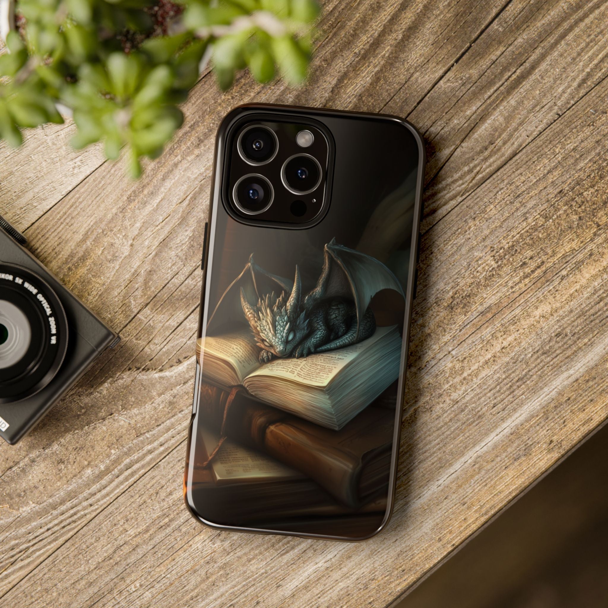 Baby Book Dragon iPhone Tough Case, Fantasy Phone Case, Bookish Phone Case