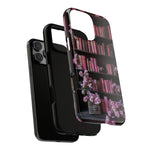 Load image into Gallery viewer, Pink Books iPhone Tough Case, Bookish Phone Case

