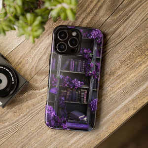 Gothic Purple Books iPhone Case