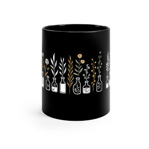 Cute Herbs and Potions Mug, Minimalistic Design, Minimal Potions and Herbs Mug, Cute Coffee Cup, Gamer Coffee Cup, Fantasy Mug