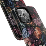 Load image into Gallery viewer, Dark Floral iPhone Case
