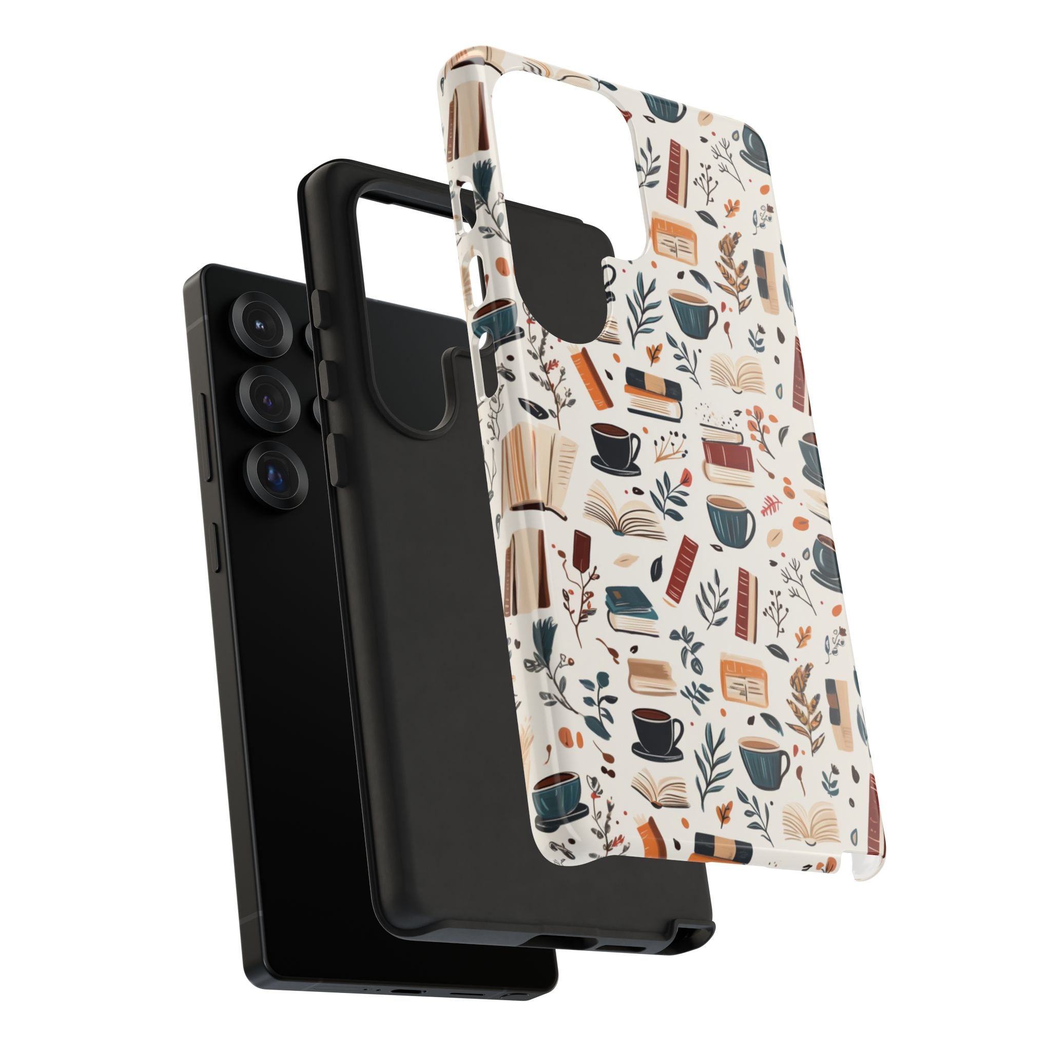 Cozy Books and Coffee Samsung Phone Case