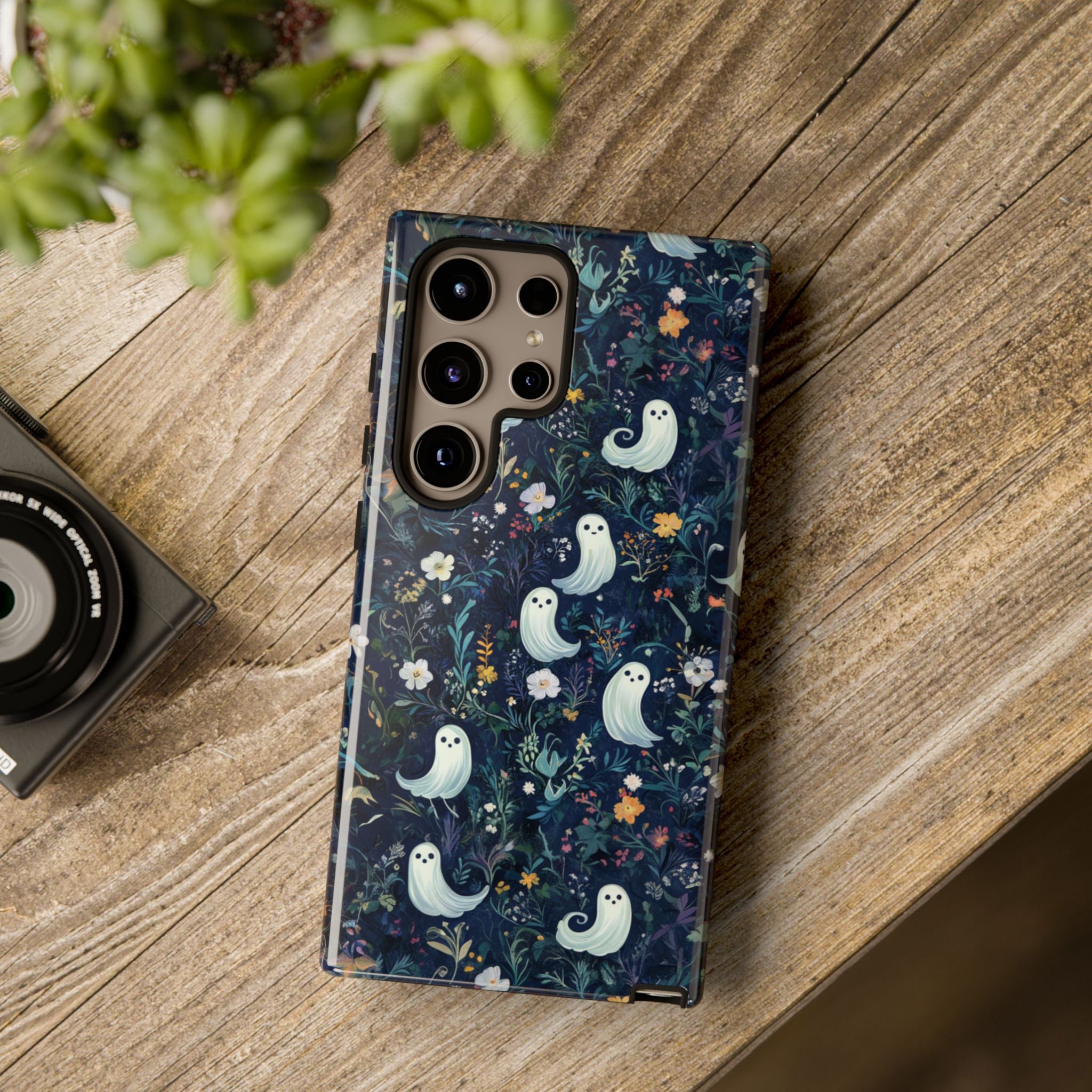 Ghosts and Flowers Cute Samsung Phone Case