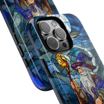 Load image into Gallery viewer, Stained Glass Effect iPhone Tough Case, Wizard Phone Case
