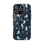 Load image into Gallery viewer, Ghosts &amp; Flowers Cute iPhone Case
