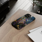 Load image into Gallery viewer, Stained Glass Effect iPhone Tough Case, Wizard Phone Case
