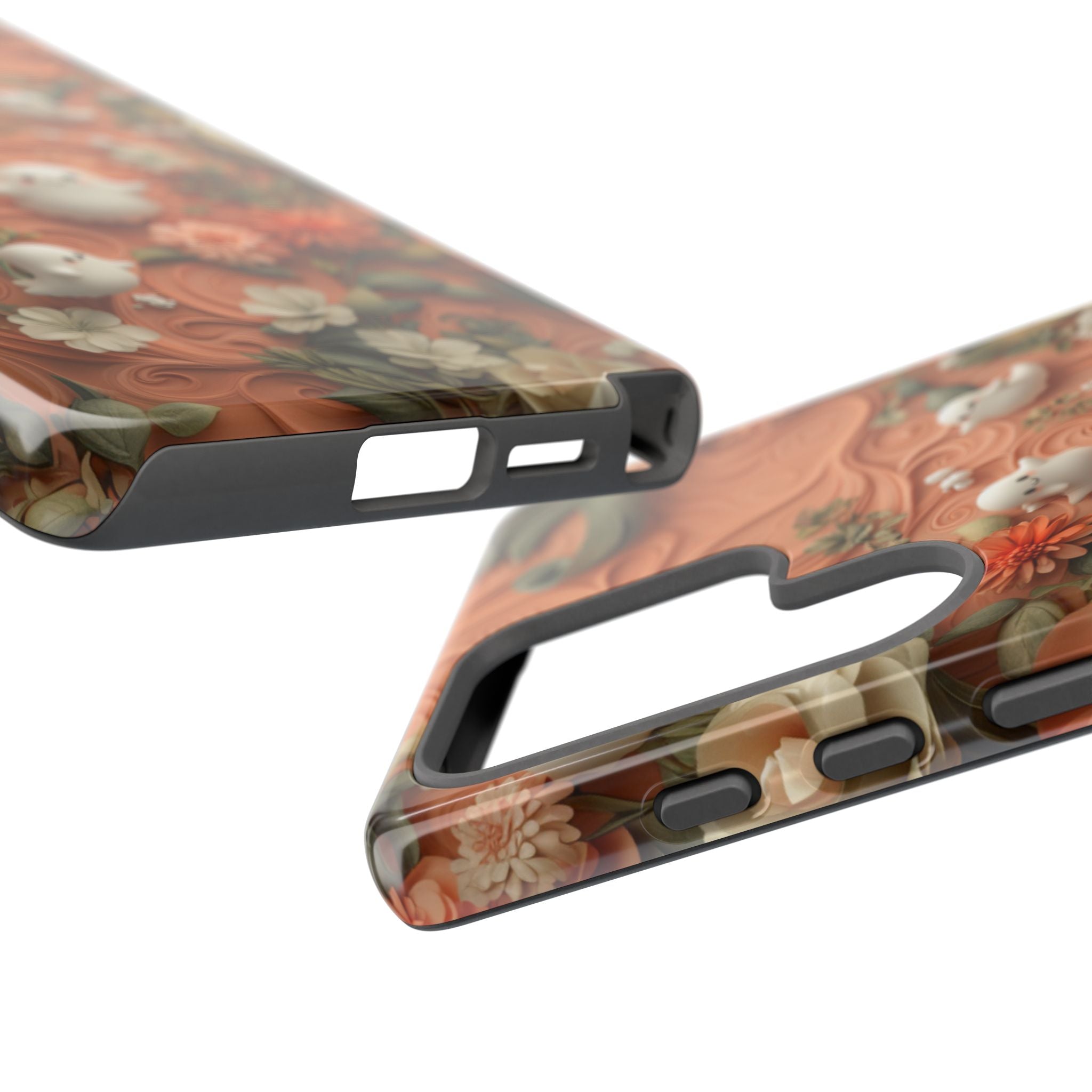 Ghosts and Flowers Cute Samsung Phone Case