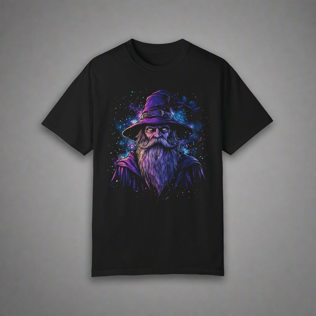 Cosmic Wizard T-Shirt, Comfort Colors, Nerdy Shirt, Fantasy T-Shirt