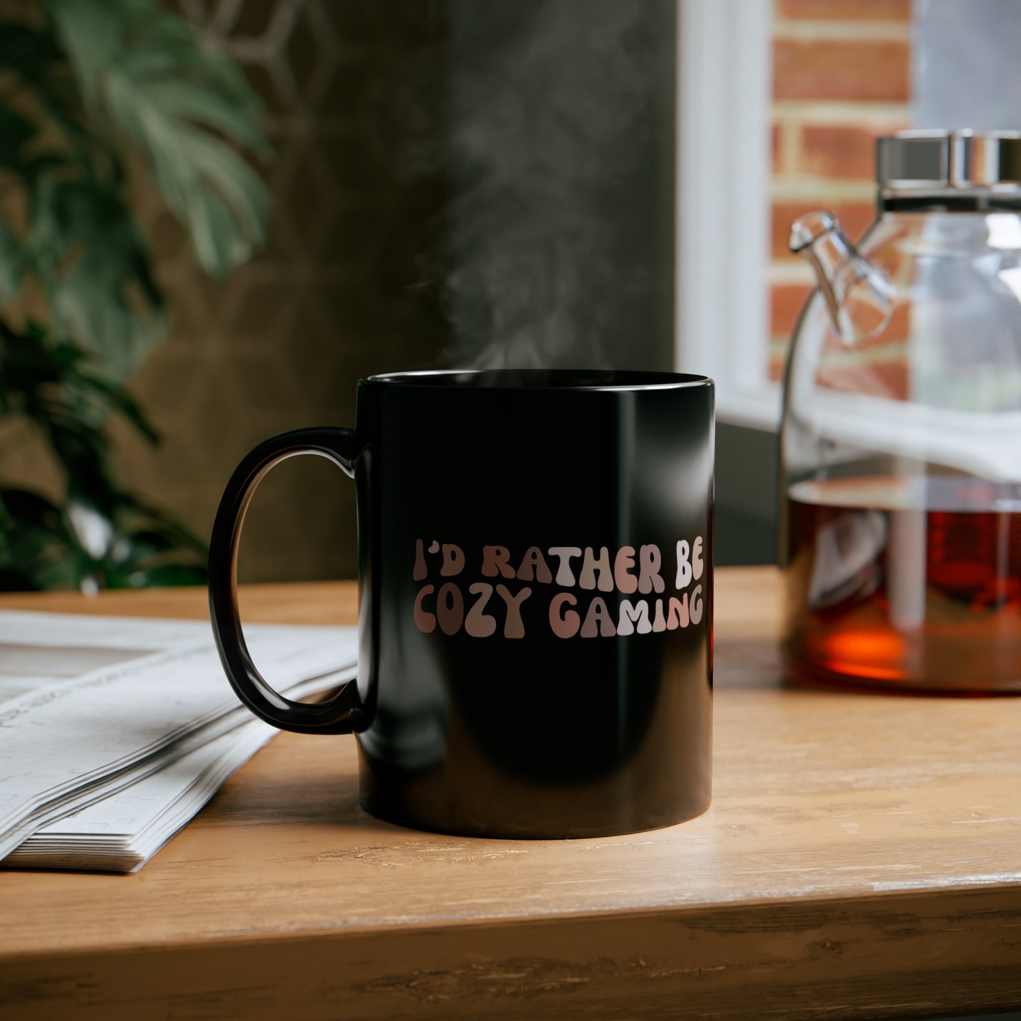 I'd Rather Be Cozy Gaming Coffee Mug  - Gift for Gamers