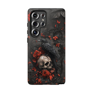 Gothic Raven & Skull Samsung Phone Case