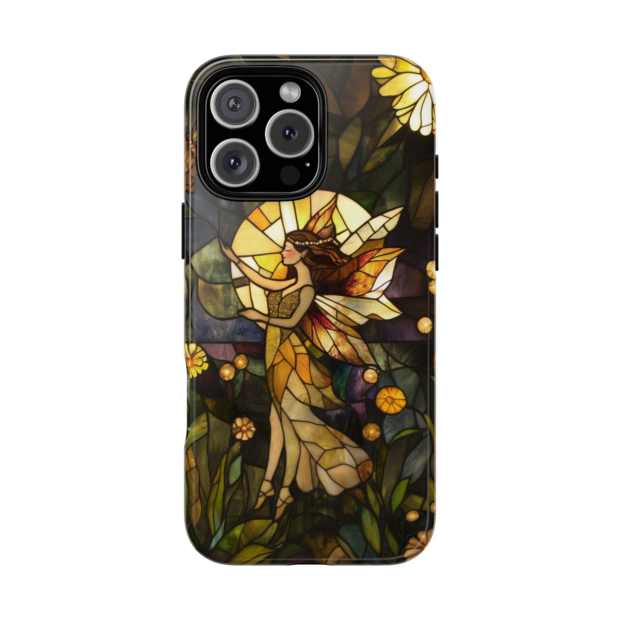 Stained Glass Effect iPhone Tough Case, Fantasy Phone Case, Fairy Phone Case