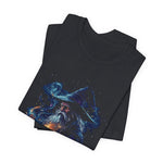 Load image into Gallery viewer, Flame Wizard Tee, Bella Canvas 3001, Fantasy T-Shirt, Wizard T-Shirt
