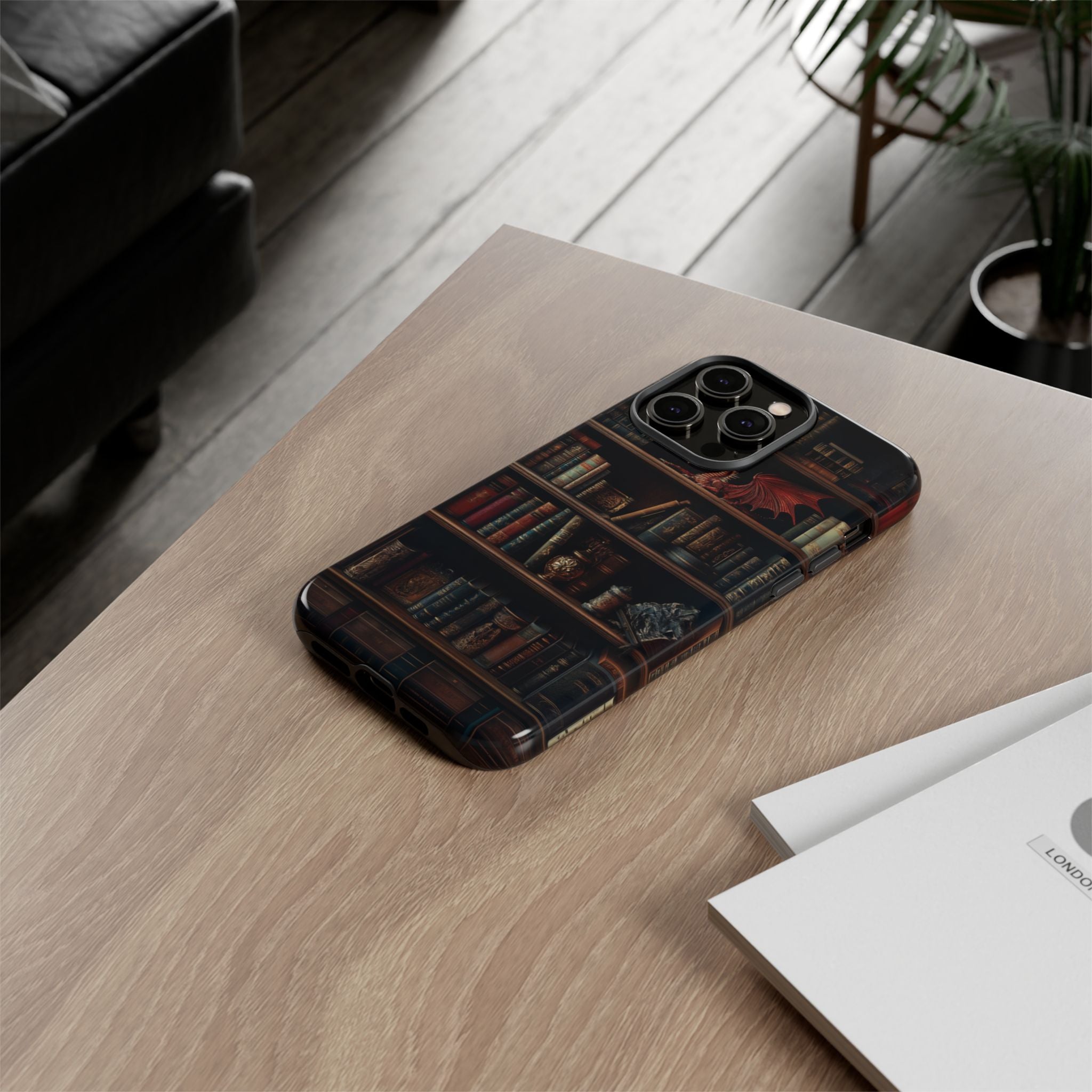 Bookshelf iPhone Tough Case, Fantasy Phone Case, Bookish Phone Case