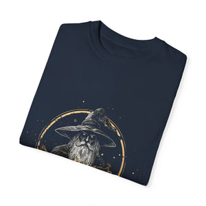 Celestial Sorcerer Wizard Tee, Comfort Colors 1717, Fantasy T-Shirt, Wizard T-Shirt