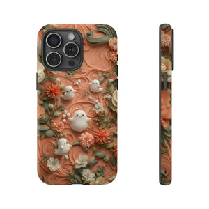 Ghosts & Flowers Cute iPhone Case