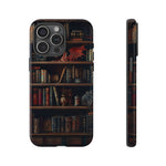 Load image into Gallery viewer, Bookshelf iPhone Tough Case, Fantasy Phone Case, Bookish Phone Case
