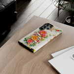 Load image into Gallery viewer, Flowers and Skulls Cute Samsung Phone Case
