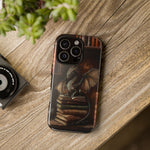 Load image into Gallery viewer, Book Dragon iPhone Tough Case, Fantasy Phone Case, Bookish Phone Case
