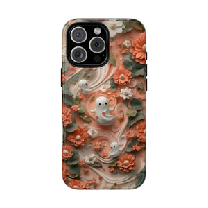 Ghosts & Flowers Cute iPhone Case