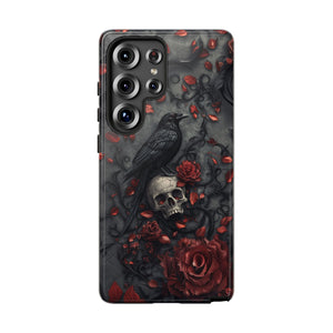 Gothic Raven & Skull Samsung Phone Case