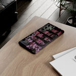 Load image into Gallery viewer, Pink Floral Bookshelf Samsung Phone Case

