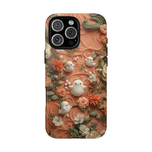 Ghosts & Flowers Cute iPhone Case