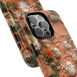 Load image into Gallery viewer, Ghosts &amp; Flowers Cute iPhone Case
