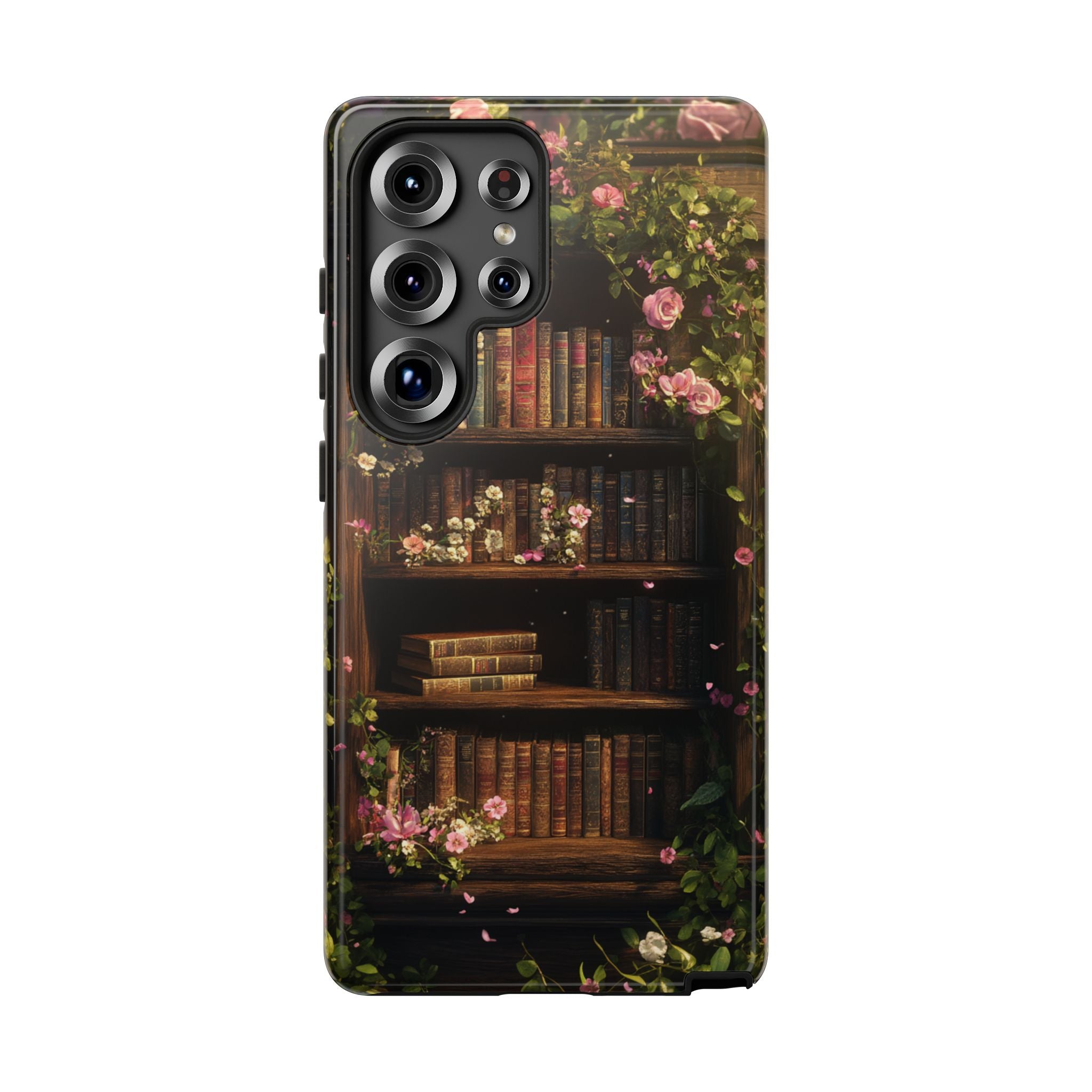 Floral Bookshelf Samsung Phone Case