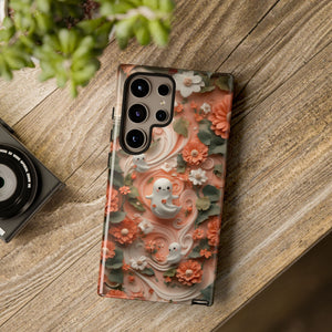 Ghosts and Flowers Cute Samsung Phone Case