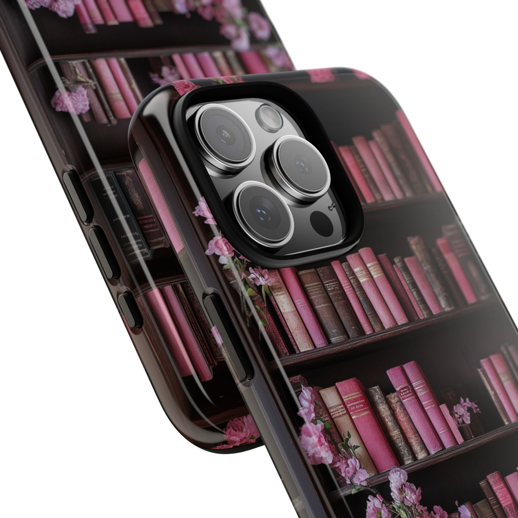 Pink Books iPhone Tough Case, Bookish Phone Case