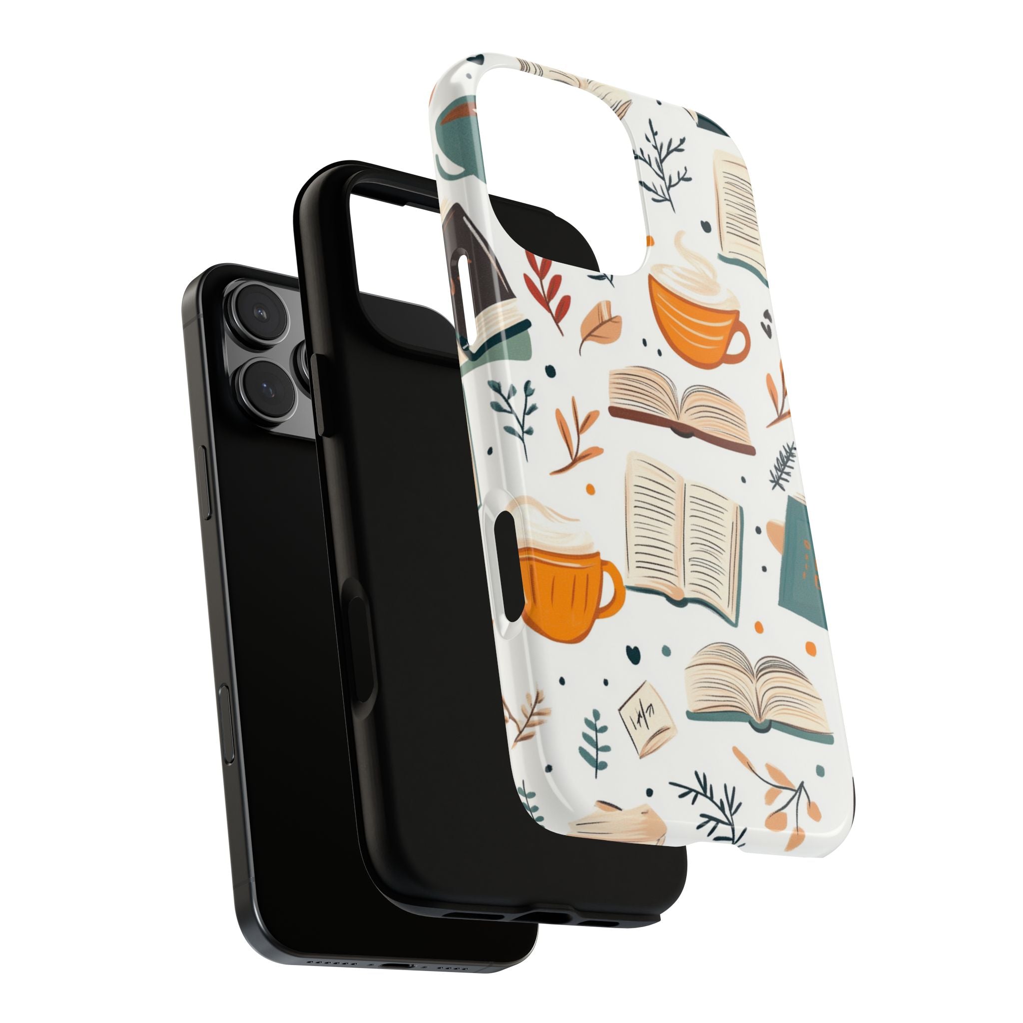 Fall Cozy Coffee and Books iPhone Case