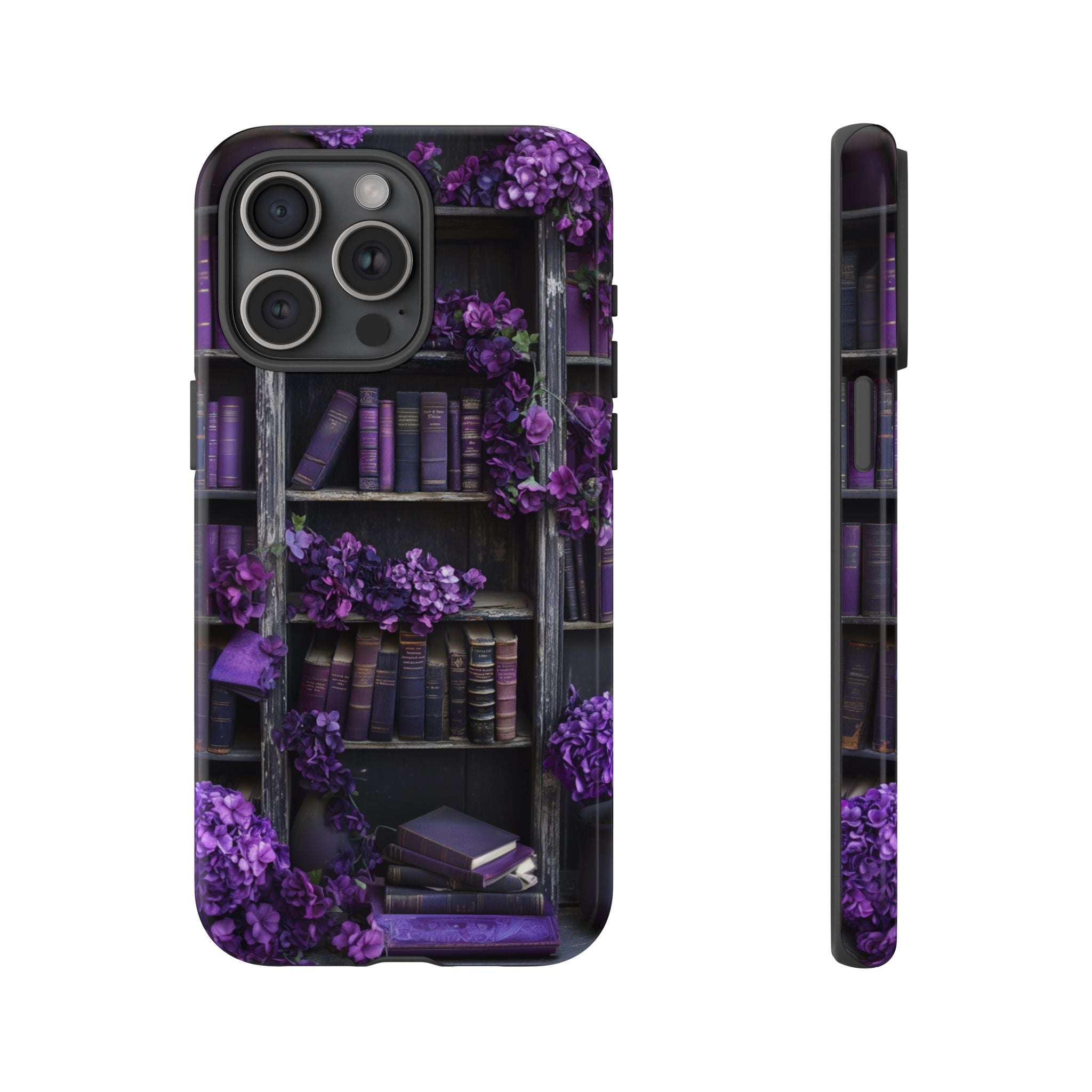 Gothic Purple Books iPhone Case – Mysteries of Mayhem Gothic Purple Books iPhone Case – Mysteries of Mayhem