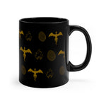 Load image into Gallery viewer, Watch the Skies Dragon Mug | Dragon Egg Fire Pattern | Gift for Gamers | Fantasy Mug
