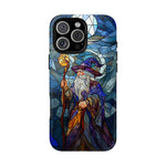 Load image into Gallery viewer, Stained Glass Effect iPhone Tough Case, Wizard Phone Case
