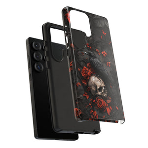 Gothic Raven & Skull Samsung Phone Case