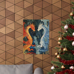 Load image into Gallery viewer, Dragon Wall Art, Fantasy Poster, Fantasy Art Print, Matte Vertical Poster, Gamer Gifts, Fantasy Gifts
