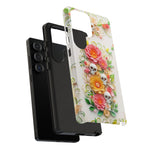 Load image into Gallery viewer, Flowers and Skulls Cute Samsung Phone Case
