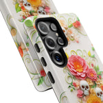 Load image into Gallery viewer, Flowers and Skulls Cute Samsung Phone Case
