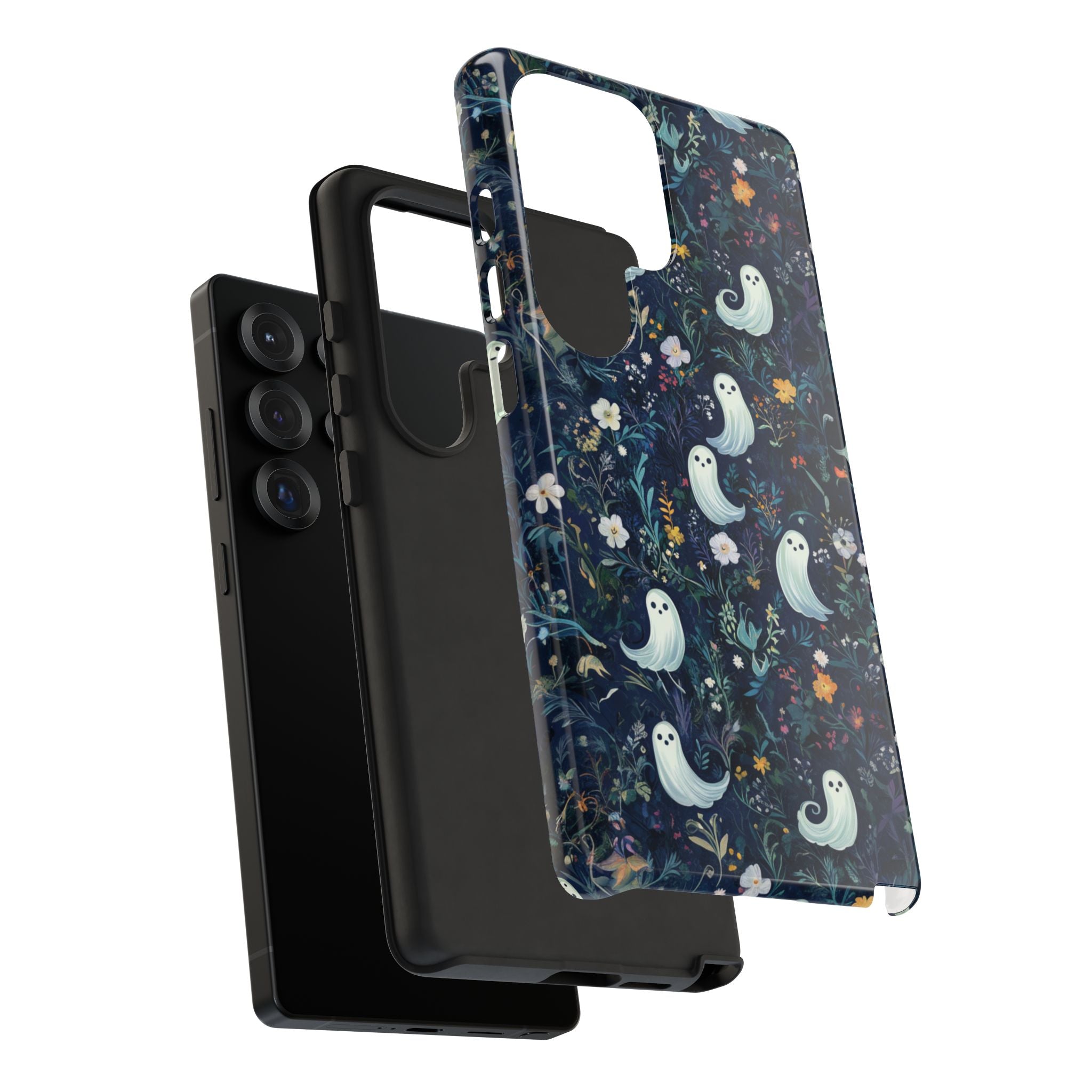 Ghosts and Flowers Cute Samsung Phone Case