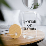 Load image into Gallery viewer, Potion of Stamina Sipper Glass, 16 oz Sipper Glass, Gift for Gamers, Gamer Glass, Gamer Gifts
