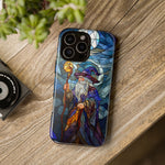 Load image into Gallery viewer, Stained Glass Effect iPhone Tough Case, Wizard Phone Case
