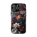 Load image into Gallery viewer, Dark Floral iPhone Case
