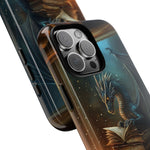 Load image into Gallery viewer, Book Dragon iPhone Tough Case, Fantasy Phone Case, Bookish Phone Case
